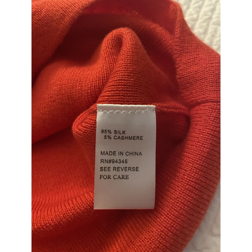 Boston Proper Dress Size Small Red Office Or Date Night Knee-length Silk Knit - Picture 10 of 10